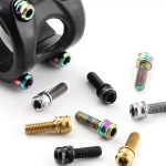Titanium Alloy Stem Bolt M5 Road Bike Mountain Bike Fixed Gear Bike Disc Brake Caliper Disc Brake Mount Brake Lever Bolt