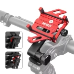 Aluminum alloy phone mount for road bike, integrated handlebar stem cap headset, mountain bike navigation cycling holder