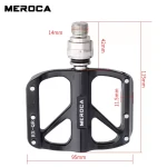 Folding Bike Quick Release Pedals Three Bearing Anti-Slip Pedals Ultra-Light Aluminum Alloy Cycling Pedals