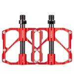 Bicycle Pedals Aluminum Alloy Carbon Fiber Tube Road Bike Pedals Mountain Bike 3 Bearing Pedals Cycling Accessories