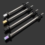 钛合金快拆杆花鼓拉杆山地自行车钛轴芯慢拆锁死铝合金螺母配件