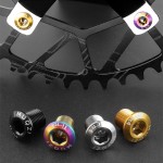 钛合金牙盘钉螺丝小轮公路自行车山地车单双盘钉螺丝柱螺母