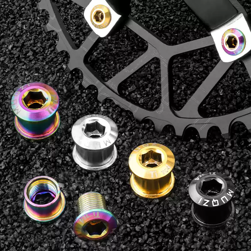 钛合金对锁牙盘钉螺丝小轮BMX公路自行车山地车单双盘钉螺丝柱