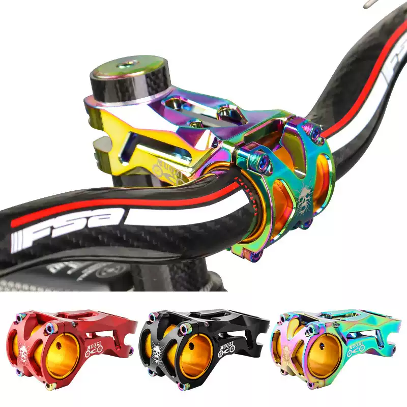 山地自行车短把立管31.8/35MM口径铝合金死飞公路车越野速降配件