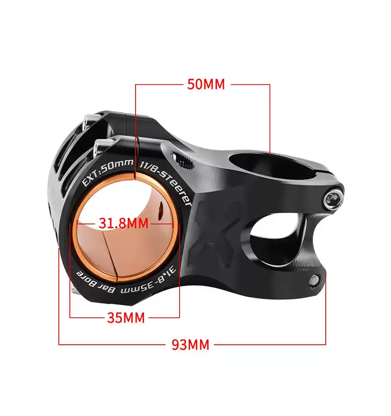 山地自行车短把立铝合金31.8/35MM高强度速降立管CNC单车配件