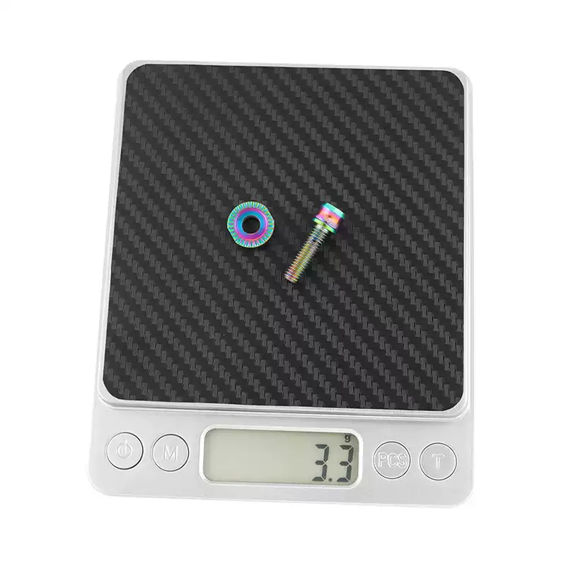 钛合金前拨固定螺丝垫片套装公路车自行车弧形半月垫圈超轻配件