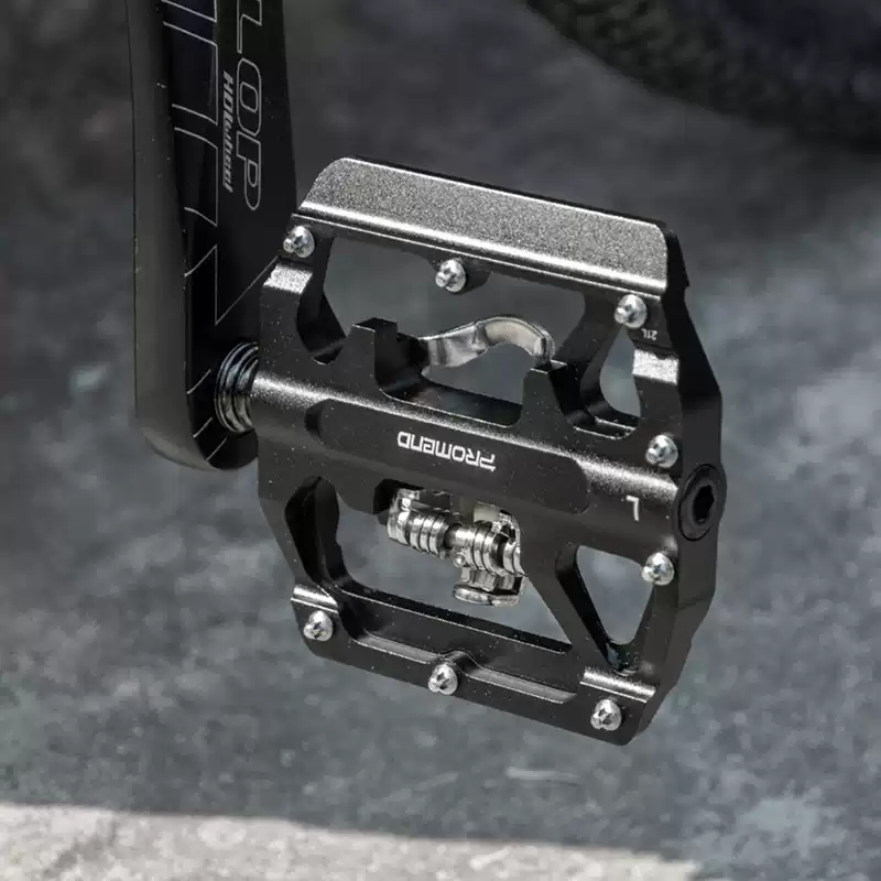 山地自行车脚踏板锁踏转平踏两用 铝合金培林脚蹬单车骑行配件