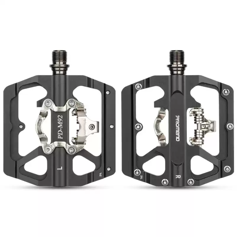 山地自行车脚踏板锁踏转平踏两用 铝合金培林脚蹬单车骑行配件