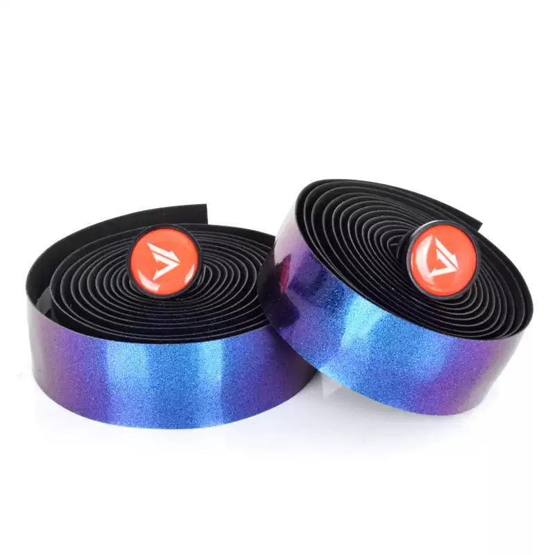 公路车极光变色把带 死飞把绑带吸汗防滑弯把自行车缠带渐变把带