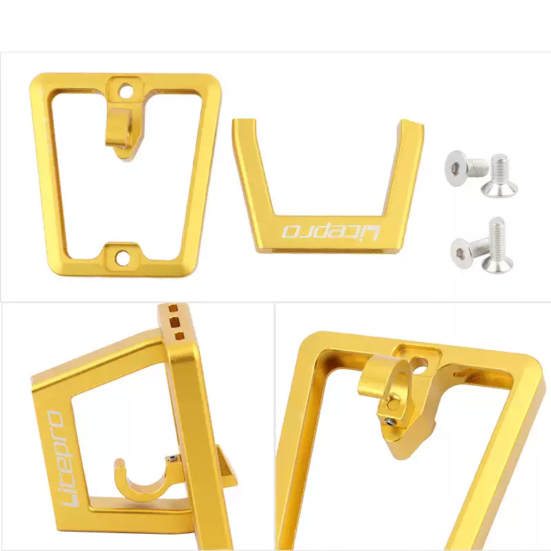 小布前货架安装座猪鼻子托扣车包托座适配器折叠自行车车筐配件