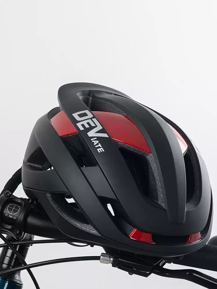 骑行头盔磁扣自行车破风山地车透气一体成型环法男女安全帽