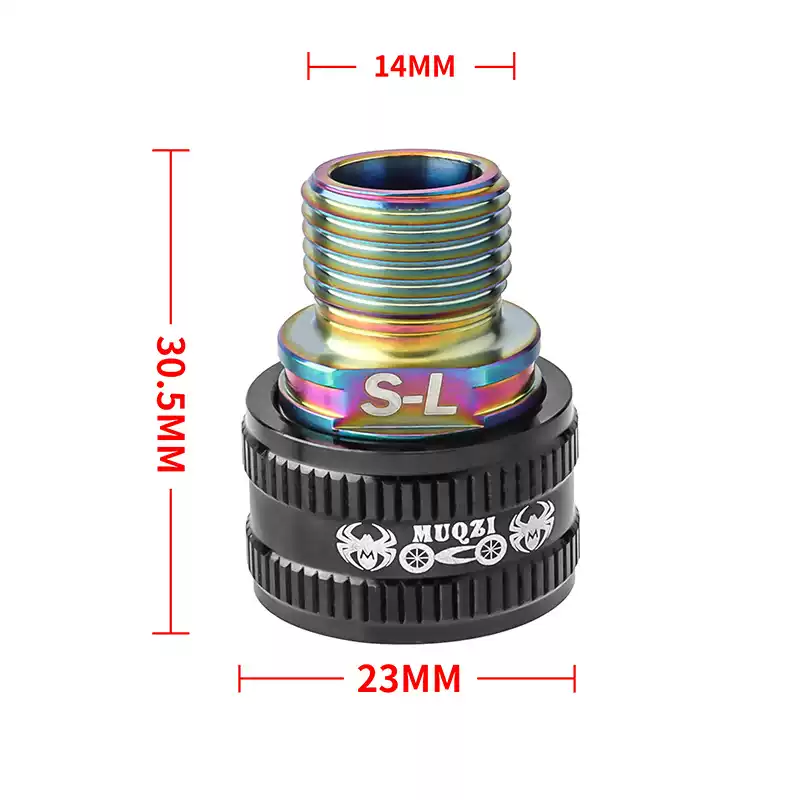 钛合金快拆脚踏延长器杆小布公路自行车曲柄扩展脚蹬接头骑行配件